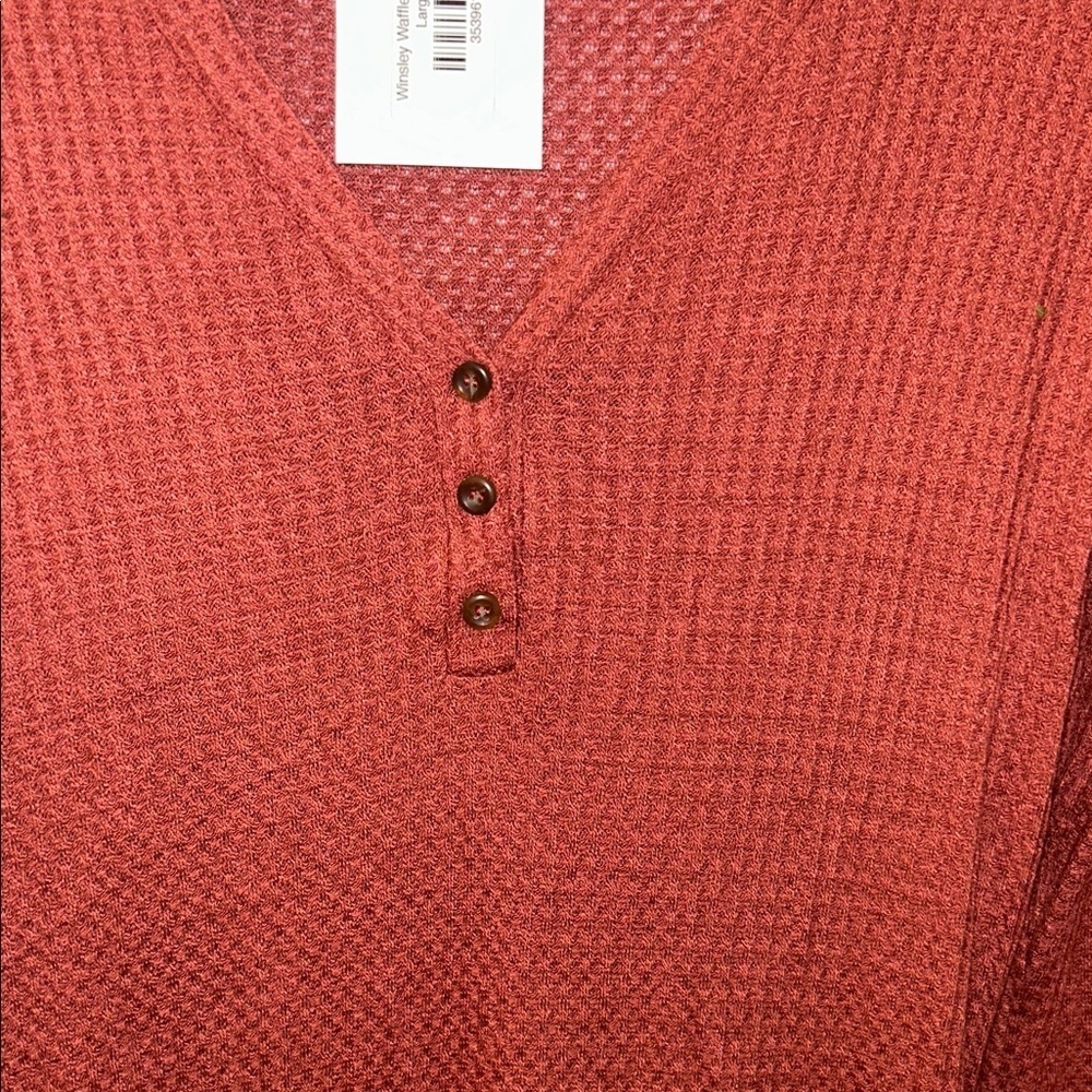 NWT Winsley Waffle Top- Large - Picture 3 of 5